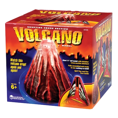 Learning Resources Erupting Cross-section Volcano Model 2430